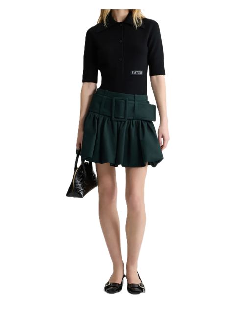 PatouPolo con applicazione logo Patou | KN3058041999B8041999B BLACK